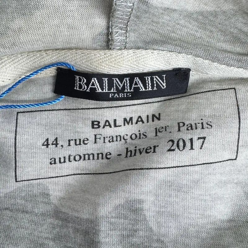 Balmain Balmain Green Cotton Women's Hoodie 0089 Size M / US 6-8 / IT 42-44 - 3 Thumbnail