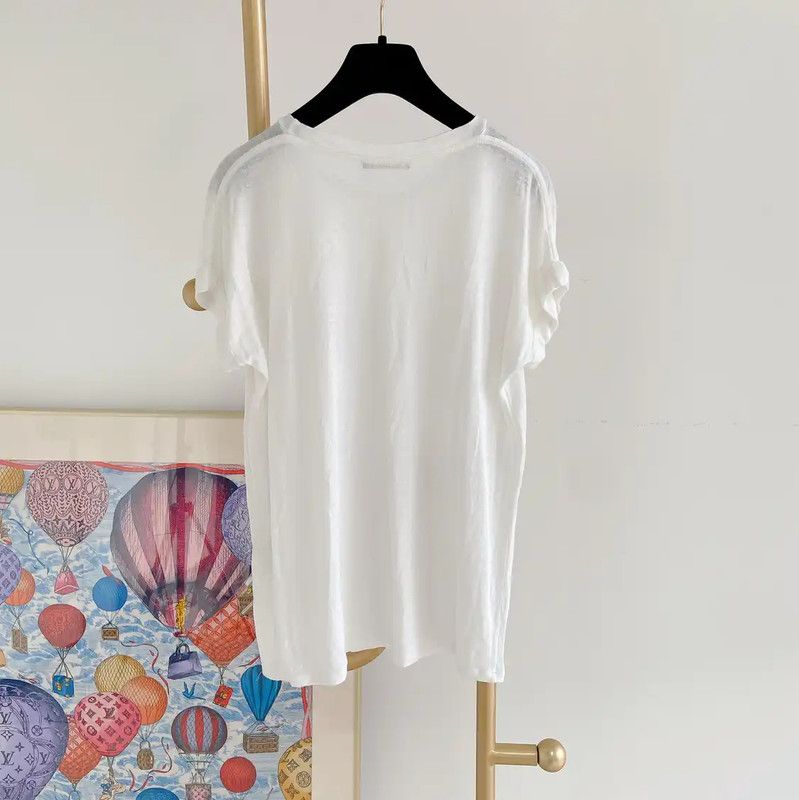 Balmain Balmain White Cotton Short-Sleeve T-Shirt 0089 Size XS / US 0-2 / IT 36-38 - 2 Thumbnail