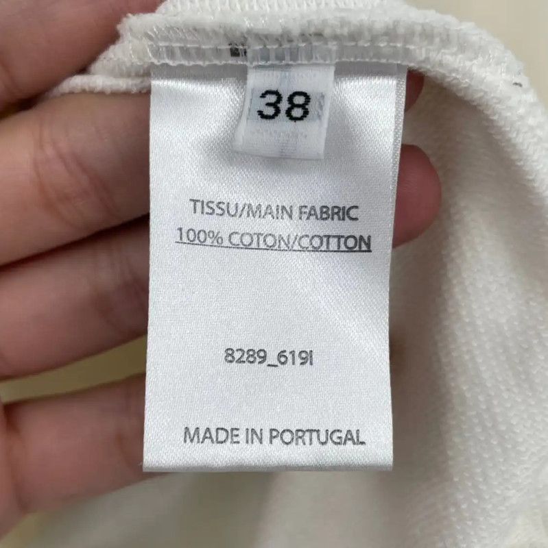 Balmain Balmain Cream Cotton Long Sleeve Sweatshirt 0089 Size M / US 6-8 / IT 42-44 - 4 Thumbnail