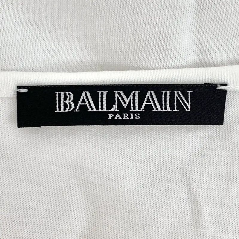 Balmain Balmain White Cotton Women's T-shirt 0089 Size S / US 4 / IT 40 - 7 Thumbnail