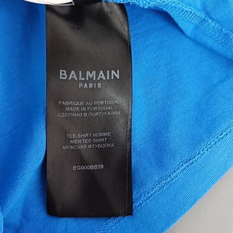 Balmain Balmain Light Blue Cotton Women's T-Shirt 0089 Size ONE SIZE - 4 Thumbnail