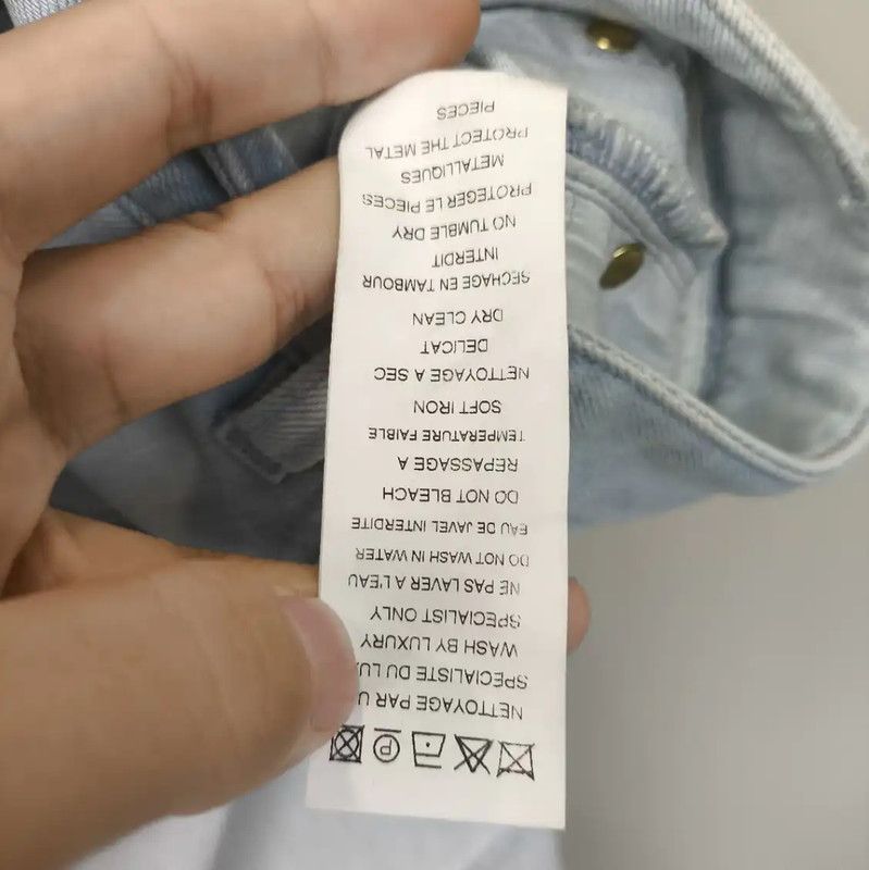 Balmain Balmain Light Blue Cotton Women's Jeans 0089 Size 24" / US 00 / IT 34 - 5 Thumbnail