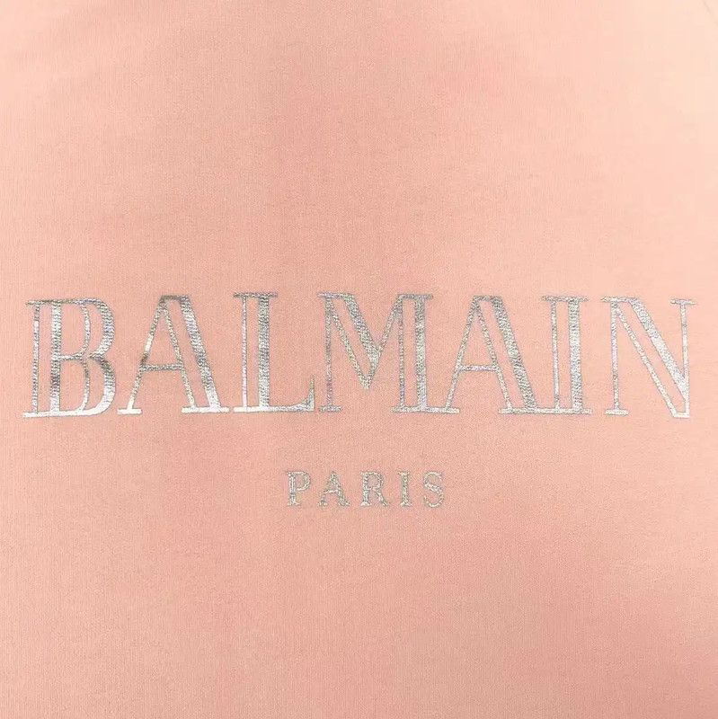Balmain Balmain Spring Autumn Pink Logo Sweatshirt 0089 Size M / US 6-8 / IT 42-44 - 3 Thumbnail