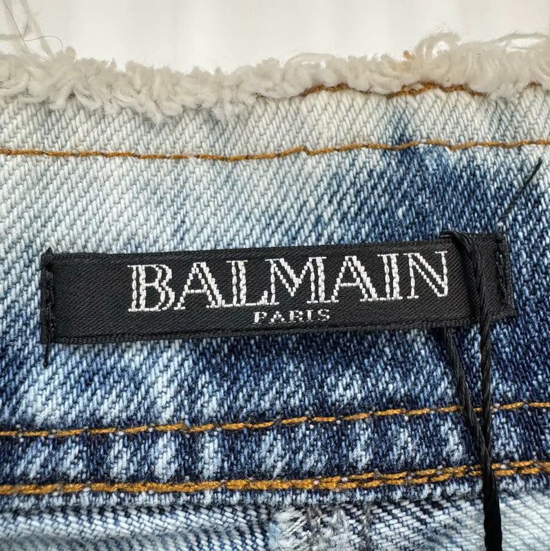 Balmain Balmain Summer Light Blue Denim Shorts 0089 Size 28" / US 6 / IT 42 - 5 Thumbnail