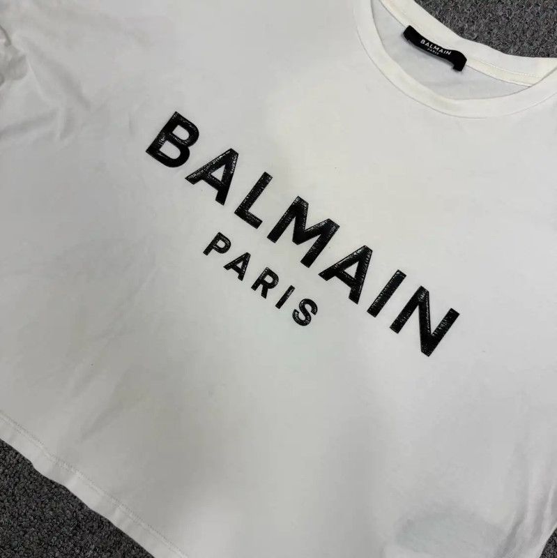 Balmain Balmain Women's White Cotton T-Shirt 0089 Size M / US 6-8 / IT 42-44 - 3 Thumbnail
