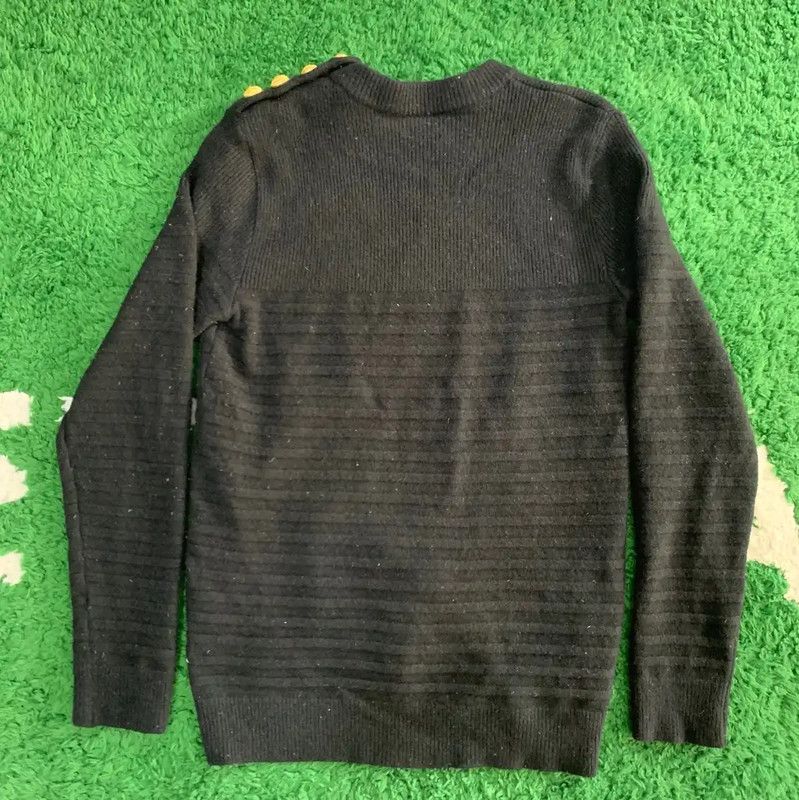 Balmain Balmain Women's Black Cashmere Blend Sweater 0089 Size S / US 4 / IT 40 - 2 Thumbnail