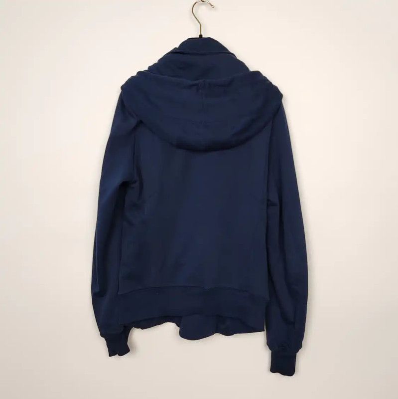 Balmain Balmain Blue Cotton Zip-Up Jacket for Women 0089 Size XS / US 0-2 / IT 36-38 - 2 Thumbnail