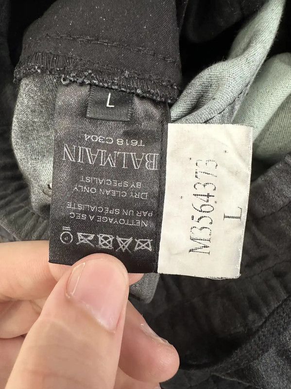 Balmain Balmain Gray Cotton Women's Casual Pants 0089 Size 27" / US 4 / IT 40 - 6 Thumbnail