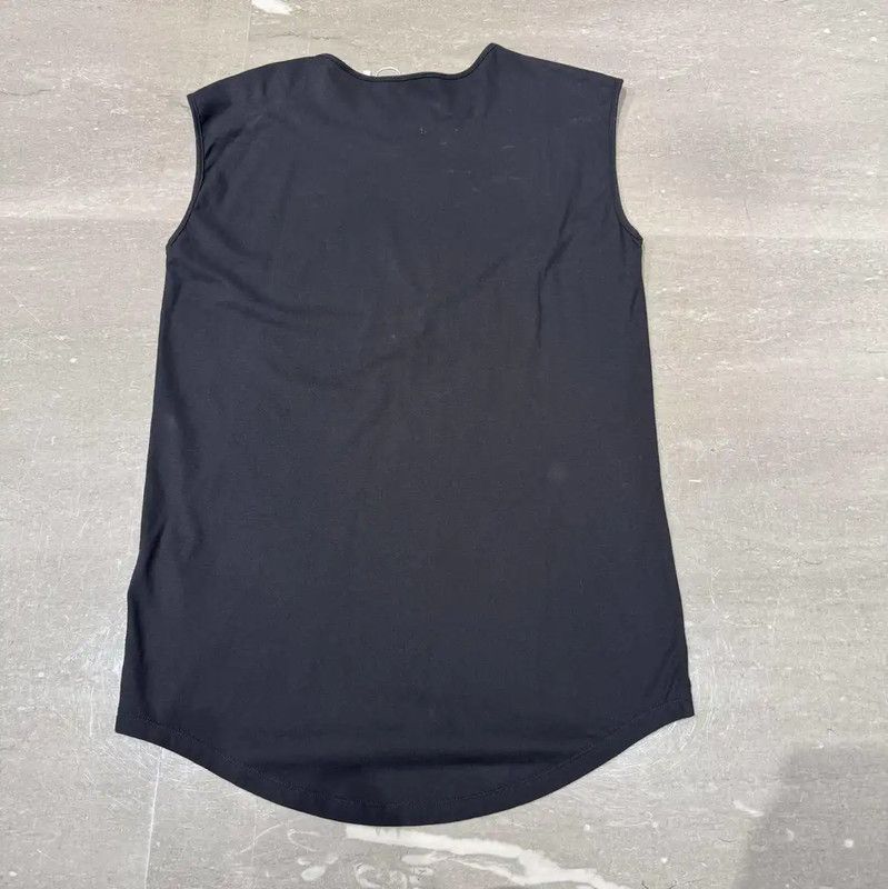 Balmain Balmain Sleeveless Black Logo T-Shirt for Women 0089 Size S / US 4 / IT 40 - 2 Thumbnail