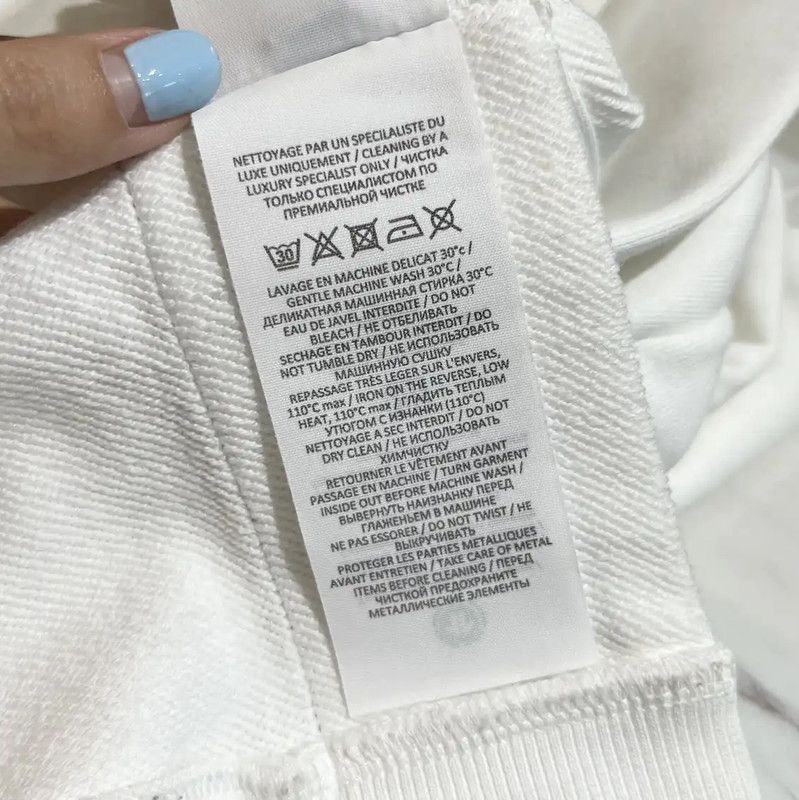 Balmain Balmain White Cotton Women's Hoodie 0089 Size S / US 4 / IT 40 - 7 Thumbnail