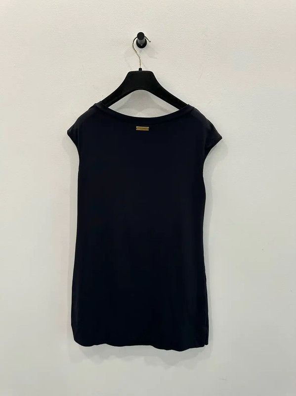 Balmain Balmain Black Cotton T-Shirt for Women 0089 Size M / US 6-8 / IT 42-44 - 2 Thumbnail