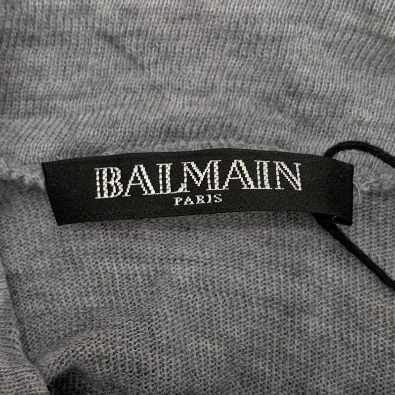 Balmain Balmain Grey Wool T-Shirt for Women 0089 Size XS / US 0-2 / IT 36-38 - 6 Thumbnail