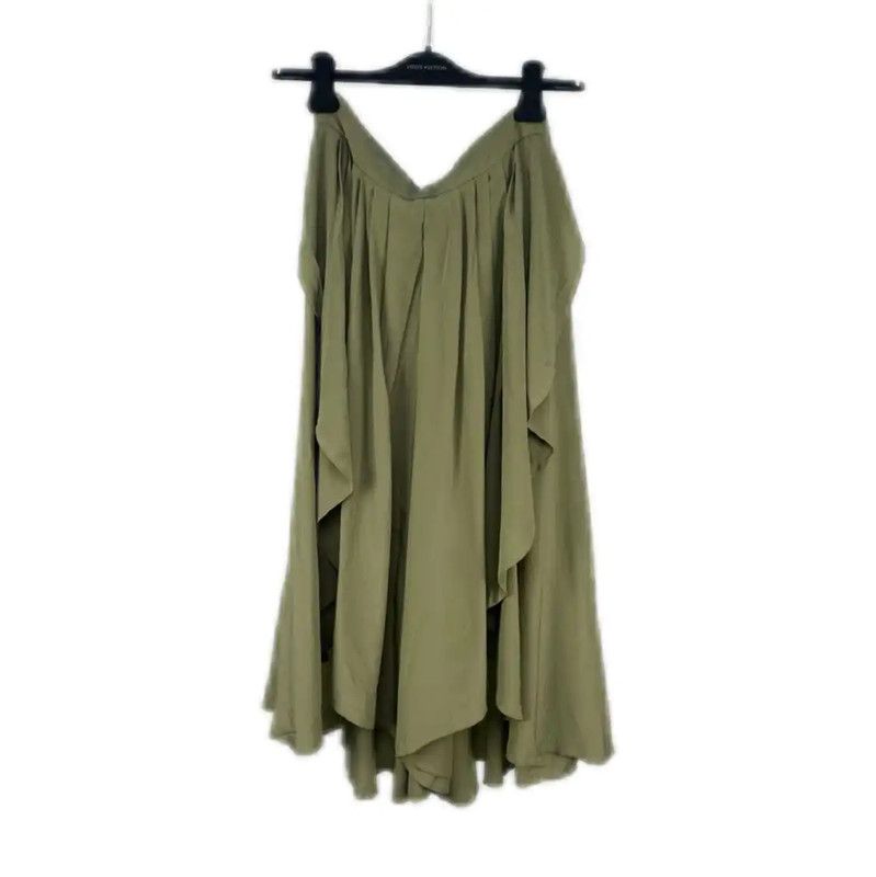 Balmain Balmain Light Green Pleated Women's Skirt 0089 Size 28" / US 6 / IT 42 - 6 Thumbnail