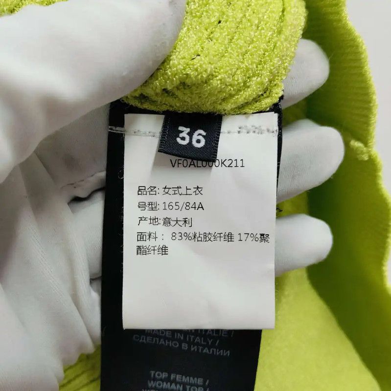 Balmain Balmain Summer Sleeveless Green Top 0089 Size S / US 4 / IT 40 - 4 Thumbnail