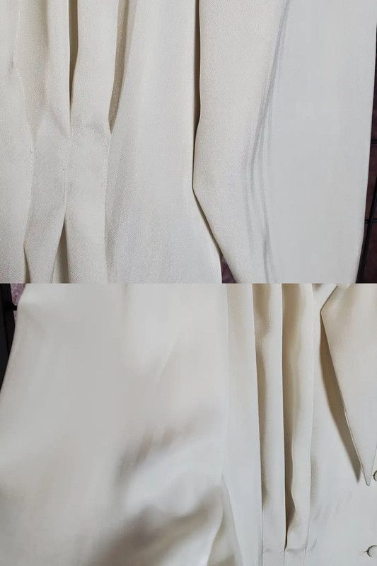 Balmain Balmain Spring Autumn Cream Short Sleeve Blouse 0089 Size S / US 4 / IT 40 - 7 Thumbnail