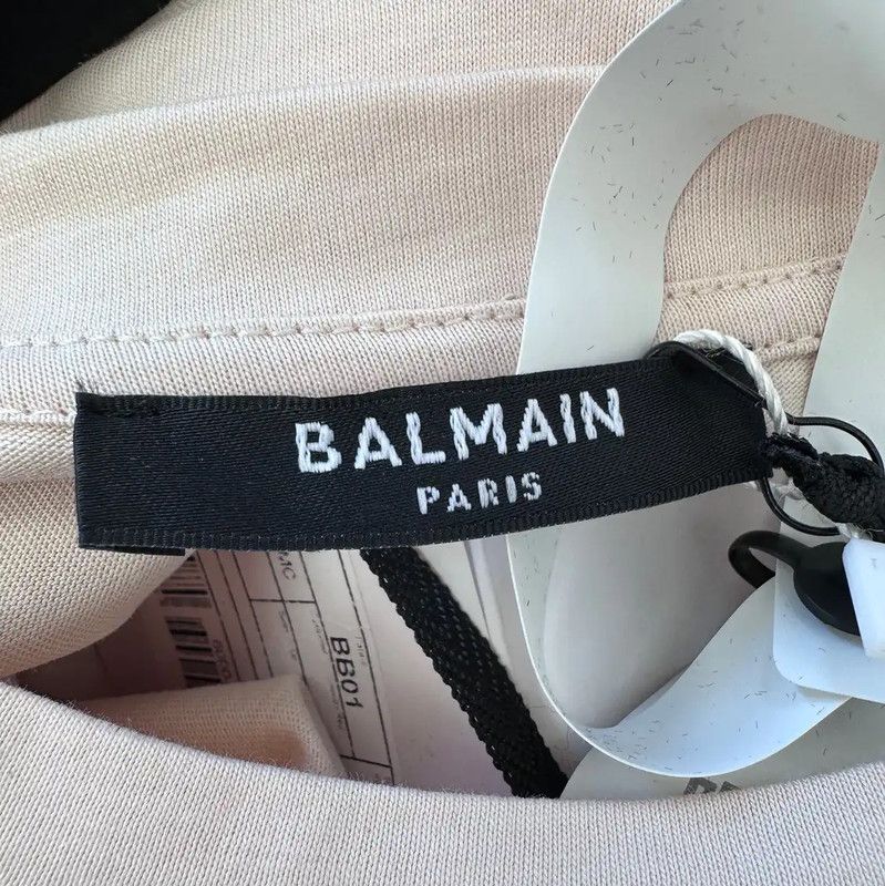 Balmain Balmain Pink Women's T-Shirt 0089 Size M / US 6-8 / IT 42-44 - 4 Thumbnail