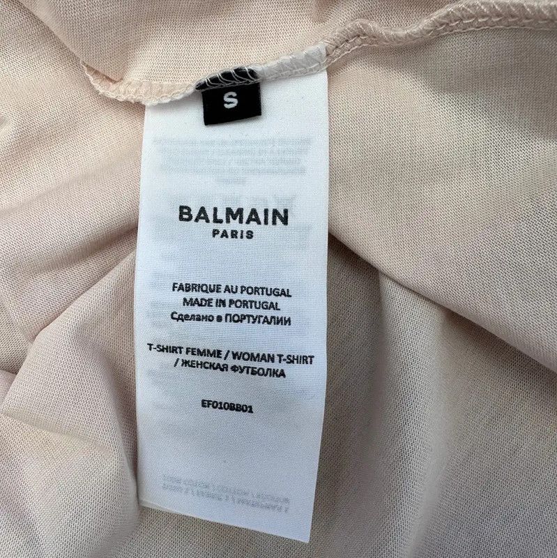 Balmain Balmain Pink Women's T-Shirt 0089 Size M / US 6-8 / IT 42-44 - 6 Thumbnail