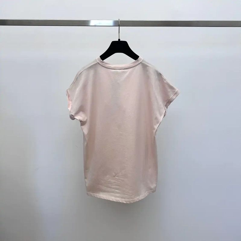 Balmain Balmain Pink Women's T-Shirt 0089 Size M / US 6-8 / IT 42-44 - 2 Thumbnail