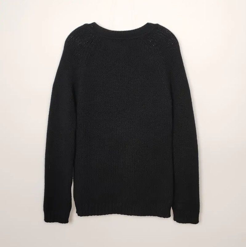Balmain Balmain Black Wool Women's Knit Sweater 0089 Size M / US 6-8 / IT 42-44 - 2 Thumbnail