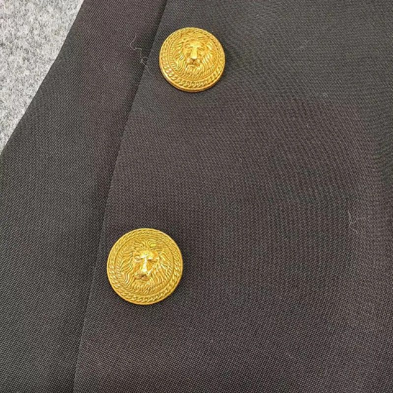 Balmain Balmain Black Women's Skirt with Gold Buttons 0089 Size 30" / US 8 / IT 44 - 5 Thumbnail