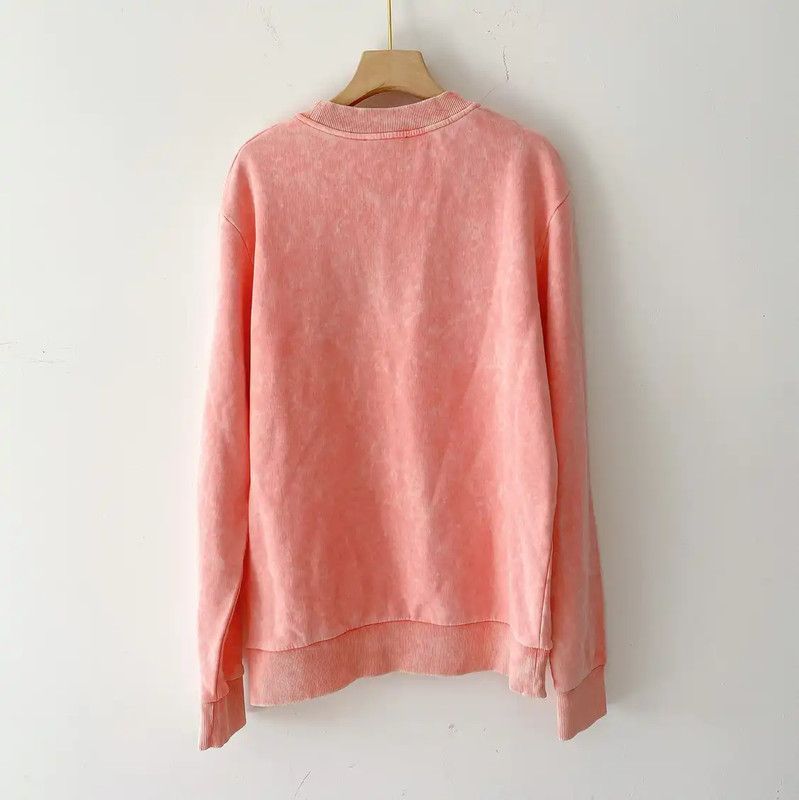 Balmain Balmain Pink Cotton Graphic Long Sleeve Sweatshirt 0089 Size XS / US 0-2 / IT 36-38 - 2 Thumbnail