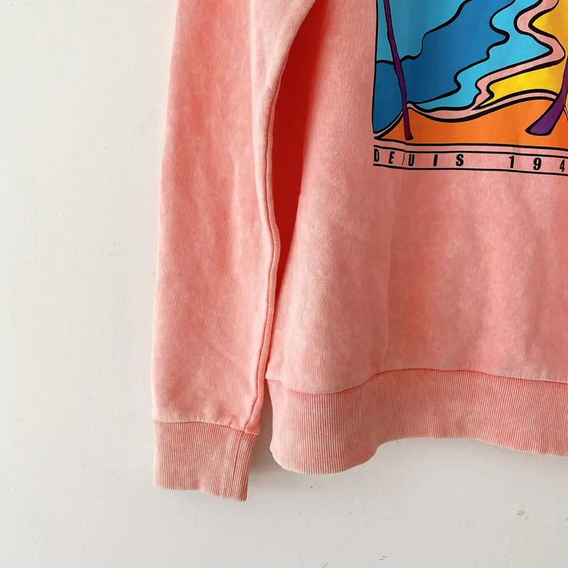 Balmain Balmain Pink Cotton Graphic Long Sleeve Sweatshirt 0089 Size XS / US 0-2 / IT 36-38 - 4 Thumbnail