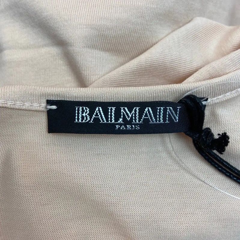 Balmain Balmain Pink Cotton Women's Tank Top 0089 Size S / US 4 / IT 40 - 4 Thumbnail