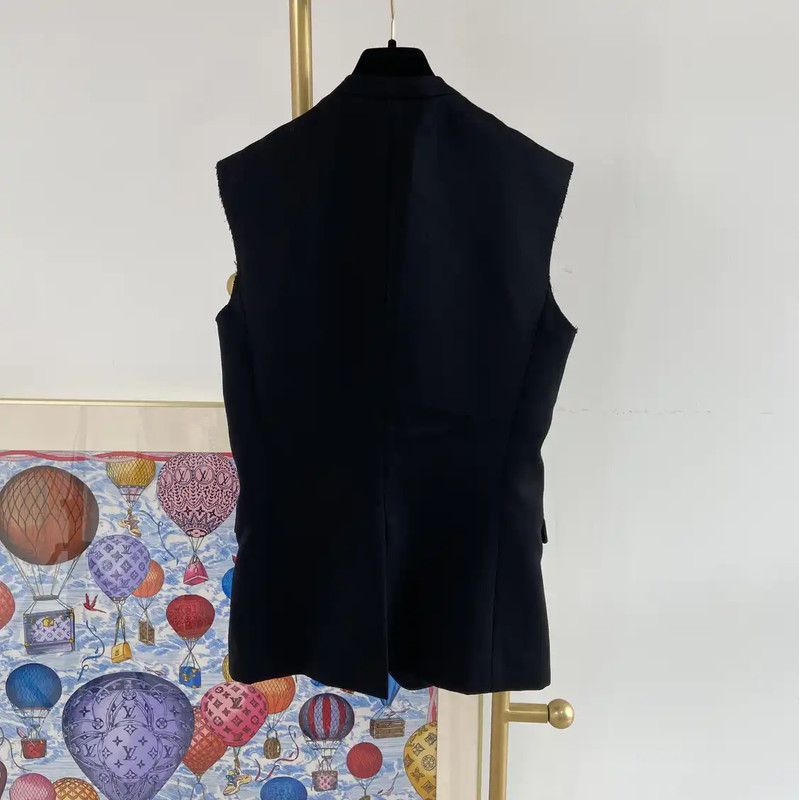 Balmain Balmain Women's Black Wool Jacket in Size XL 0089 Size XL / US 12-14 / IT 48-50 - 2 Thumbnail