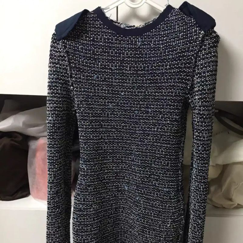 Balmain Balmain Multicolor Cotton Blend Dress for Women 0089 Size XS / US 0-2 / IT 36-38 - 7 Thumbnail