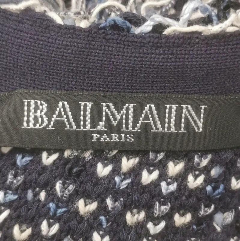 Balmain Balmain Multicolor Cotton Blend Dress for Women 0089 Size XS / US 0-2 / IT 36-38 - 4 Thumbnail