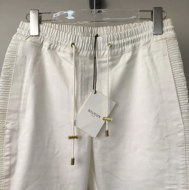 Balmain Balmain Off-White Cotton Women's Jeans 0089 Size 23" - 3 Thumbnail