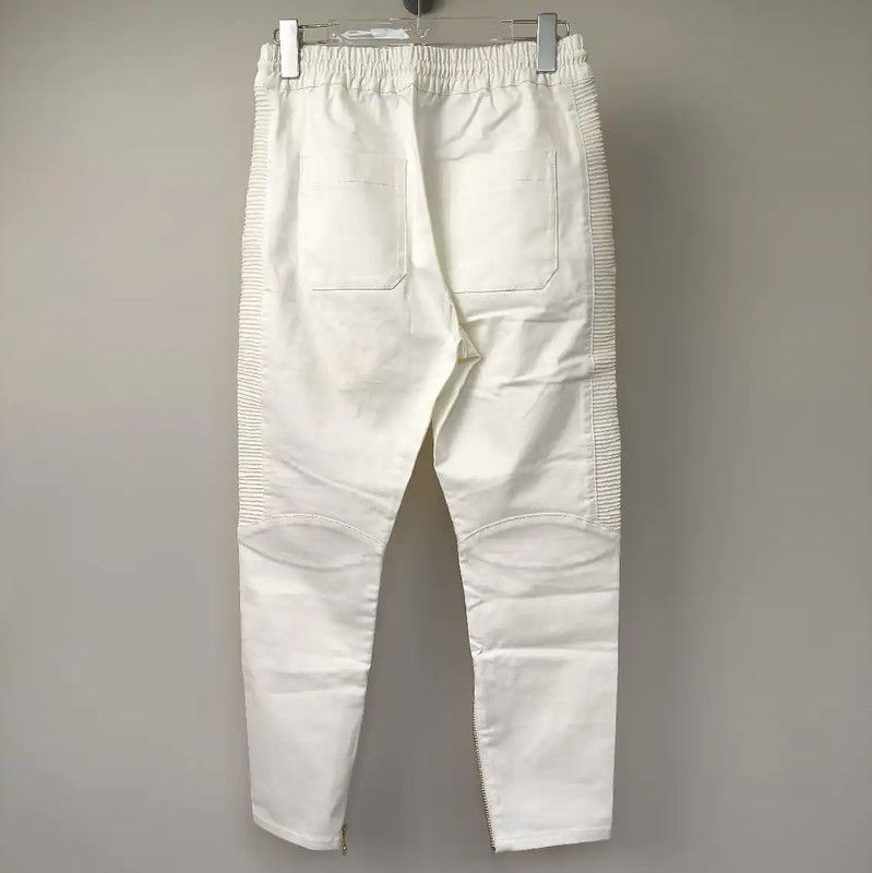 Balmain Balmain Off-White Cotton Women's Jeans 0089 Size 23" - 2 Thumbnail