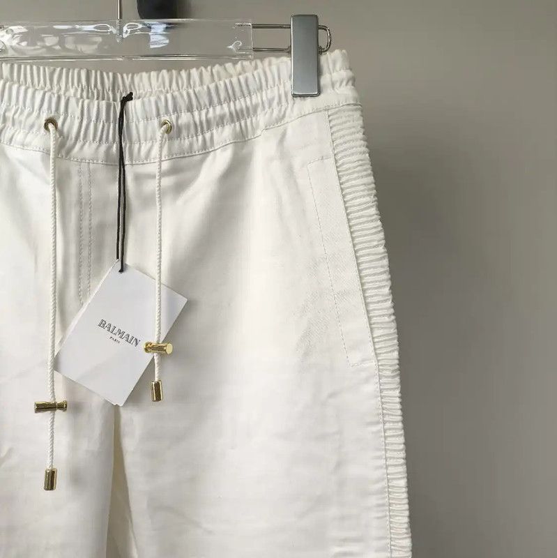 Balmain Balmain Off-White Cotton Women's Jeans 0089 Size 23" - 4 Thumbnail
