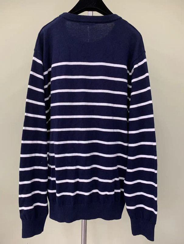 Balmain Balmain Women's Striped Sweater in Dark Blue 0089 Size L / US 10 / IT 46 - 2 Thumbnail
