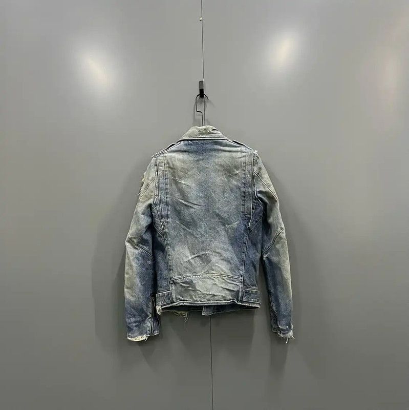 Balmain Balmain Blue Cotton Women's Jacket 0089 Size XS / US 0-2 / IT 36-38 - 2 Thumbnail