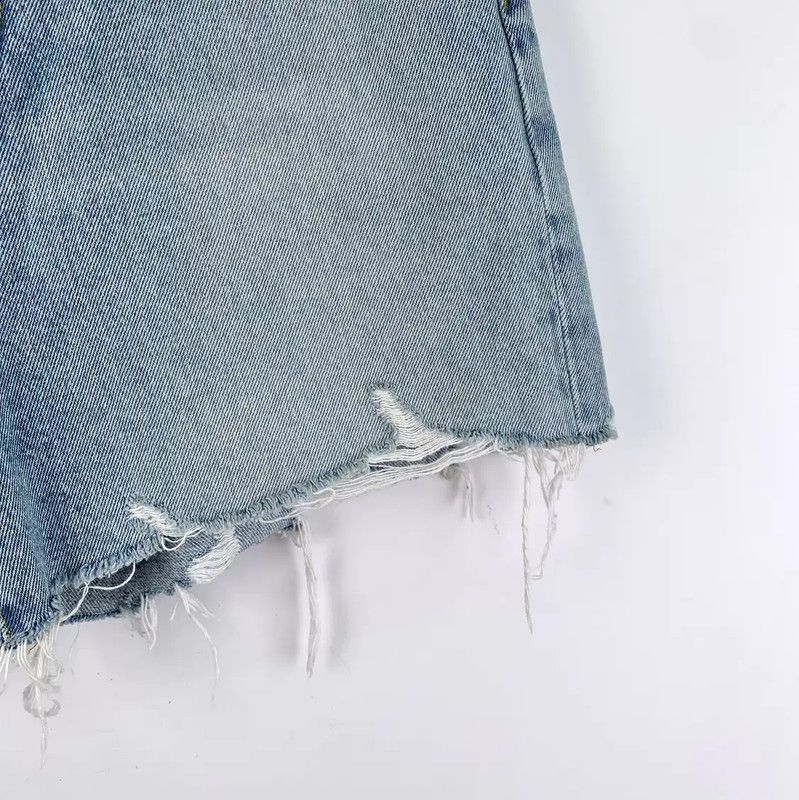 Balmain Balmain Blue Cotton Women's Shorts 0089 Size 23" - 4 Thumbnail
