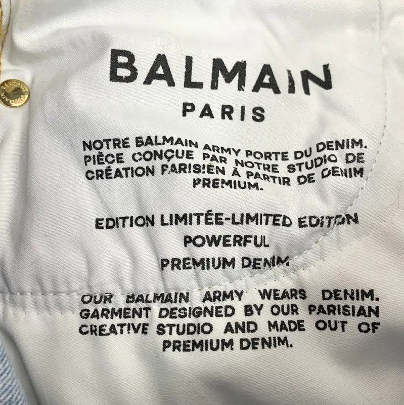 Balmain Balmain Blue Cotton Women's Shorts 0089 Size 23" - 7 Thumbnail