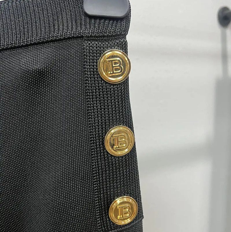 Balmain Black Casual Cotton Pants 0089