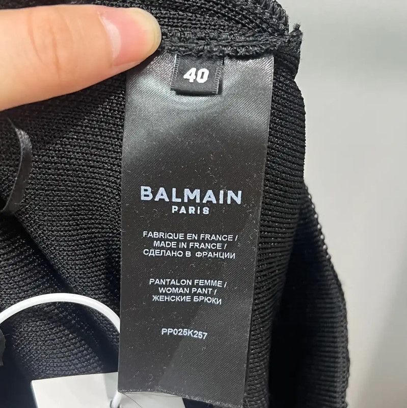 Balmain Black Casual Cotton Pants 0089