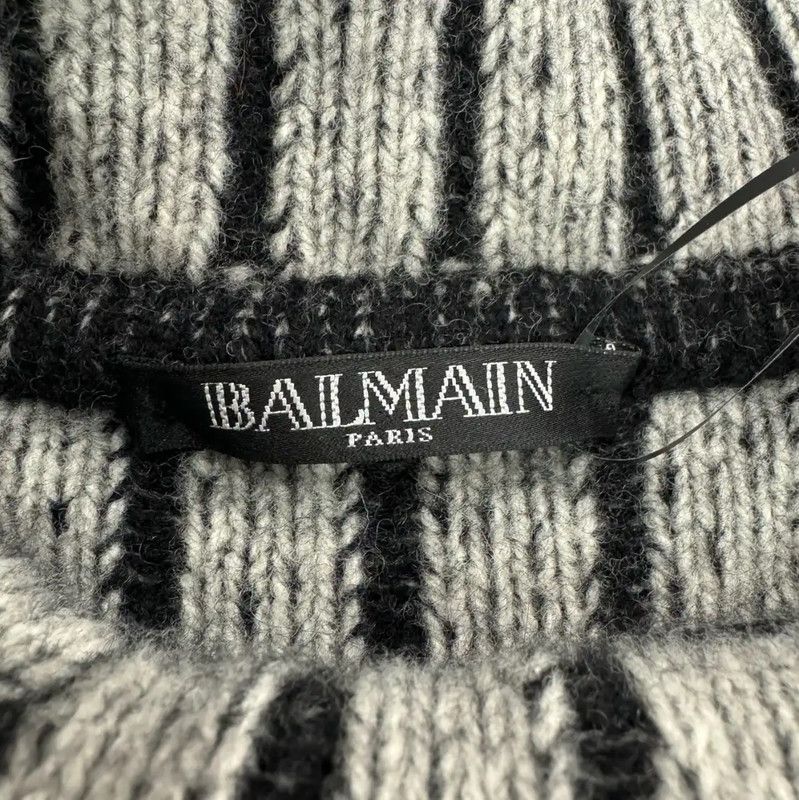 Balmain Balmain Black Wool Turtleneck Sweater for Women 0089 Size S / US 4 / IT 40 - 4 Thumbnail