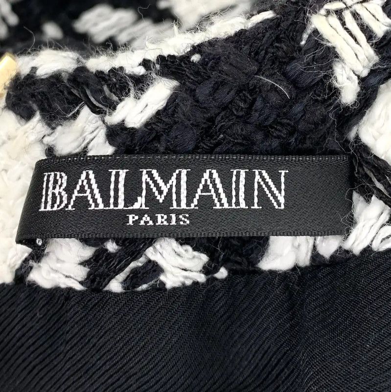 Balmain Balmain Black Cotton Dress Size XS 0089 Size XS / US 0-2 / IT 36-38 - 5 Thumbnail