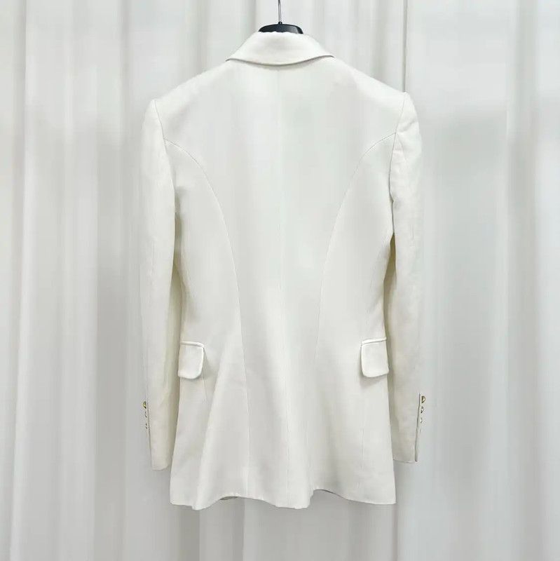 Balmain Balmain White Logo Women's Jacket 0089 Size M / US 6-8 / IT 42-44 - 2 Thumbnail