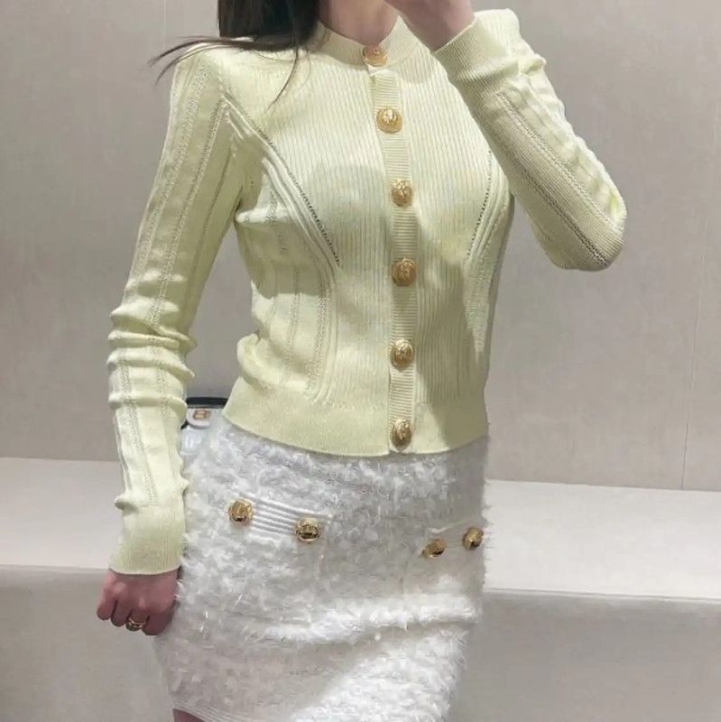 Balmain Balmain White Cotton Women's Skirt 0089 Size 23" - 8 Thumbnail