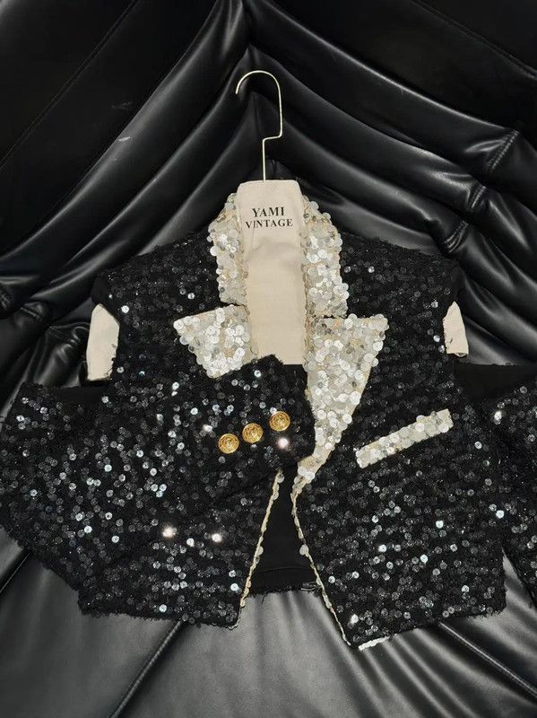 Balmain Balmain Black Silk Embroidered Women's Jacket 0089 Size M / US 6-8 / IT 42-44 - 2 Thumbnail