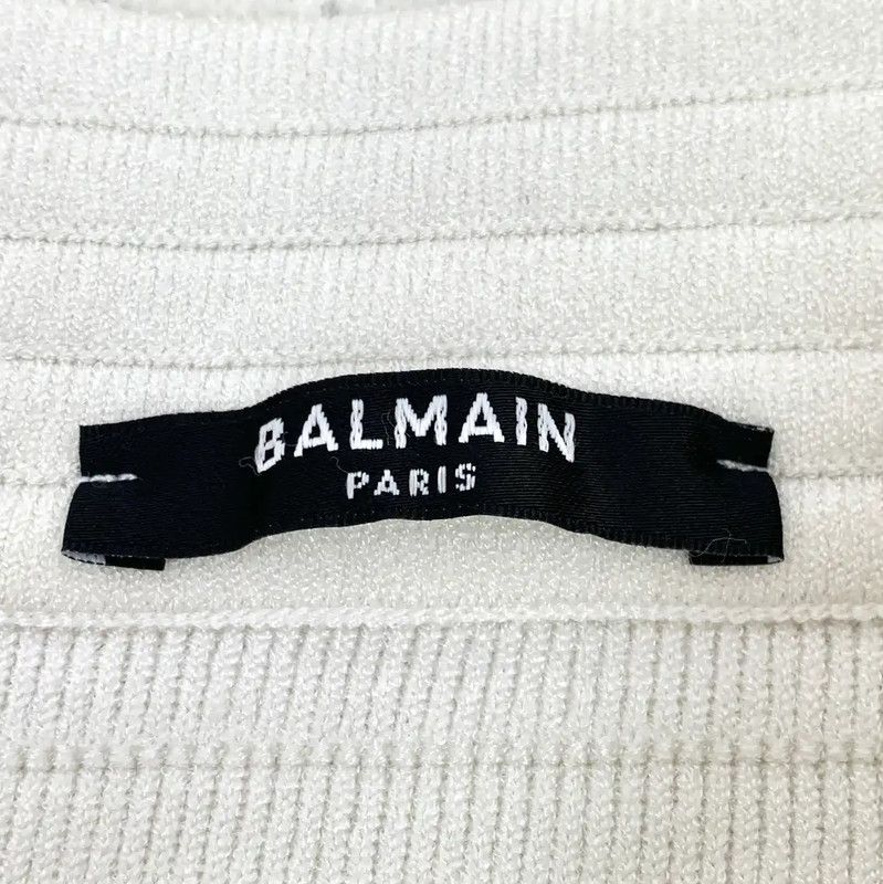 Balmain Balmain White Women's Midi Skirt 0089 Size 23" - 6 Thumbnail