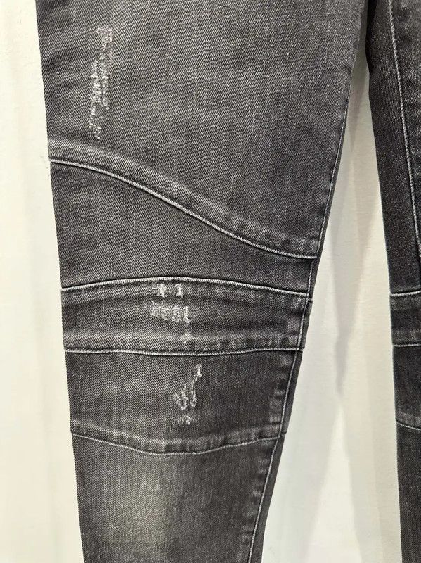 Balmain Balmain Gray Women's Denim Jeans Size M 0089 Size 27" / US 4 / IT 40 - 5 Thumbnail