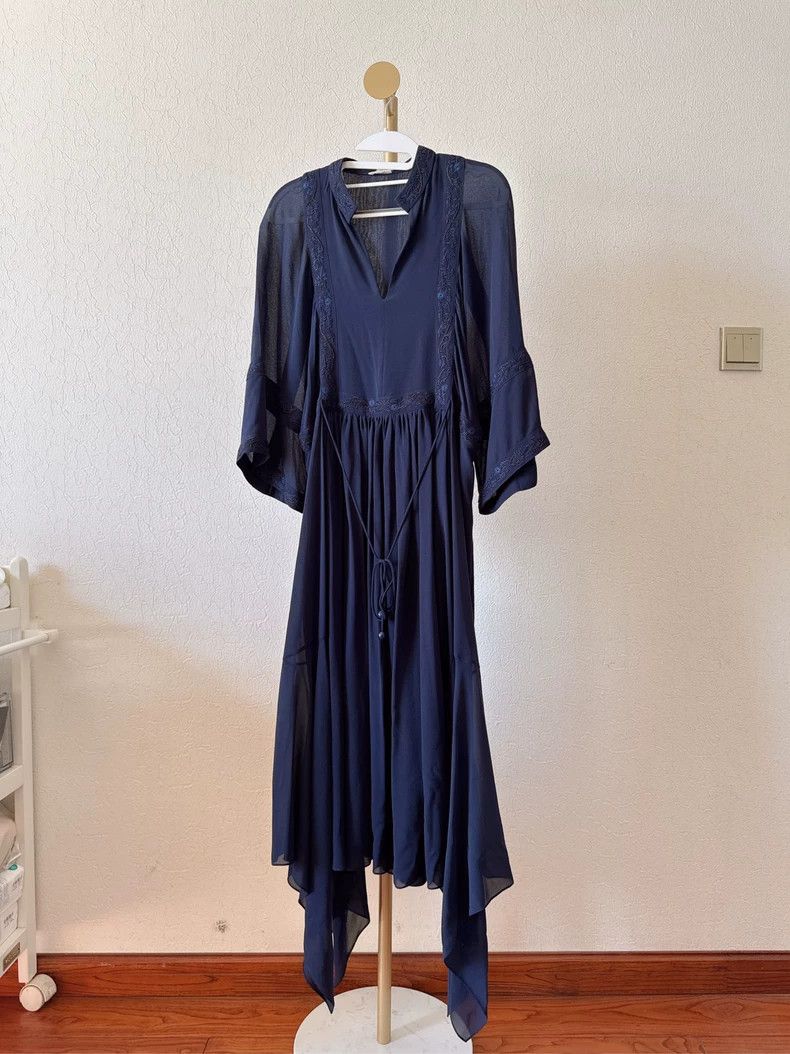 Hermes Hermes Silk Dress Size 38 - dmc Size US 38 / EU 54 - 2 Thumbnail