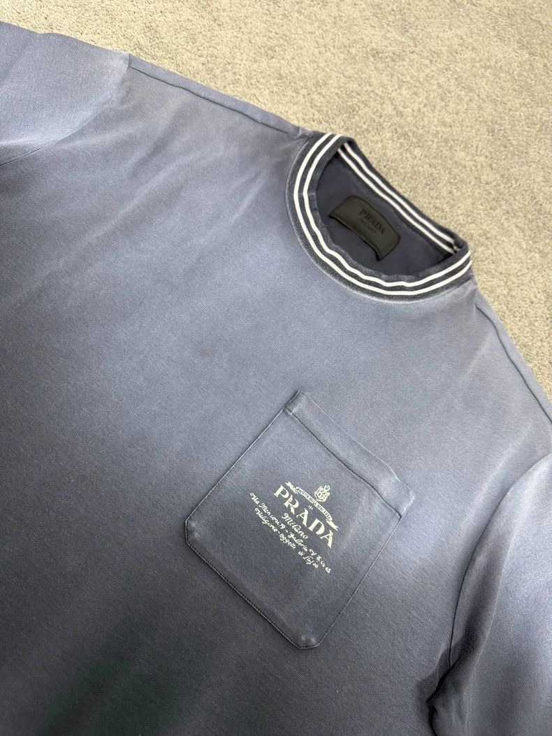 Prada Prada Gradient Logo Pocket Short Sleeve - dmc Size US L / EU 52-54 / 3 - 2 Thumbnail