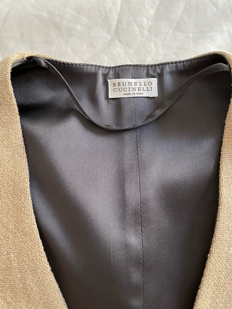 Brunello Cucinelli Brunello Cucinelli Sleeveless Jute Vest S - dmc Size US S / EU 44-46 / 1 - 3 Thumbnail