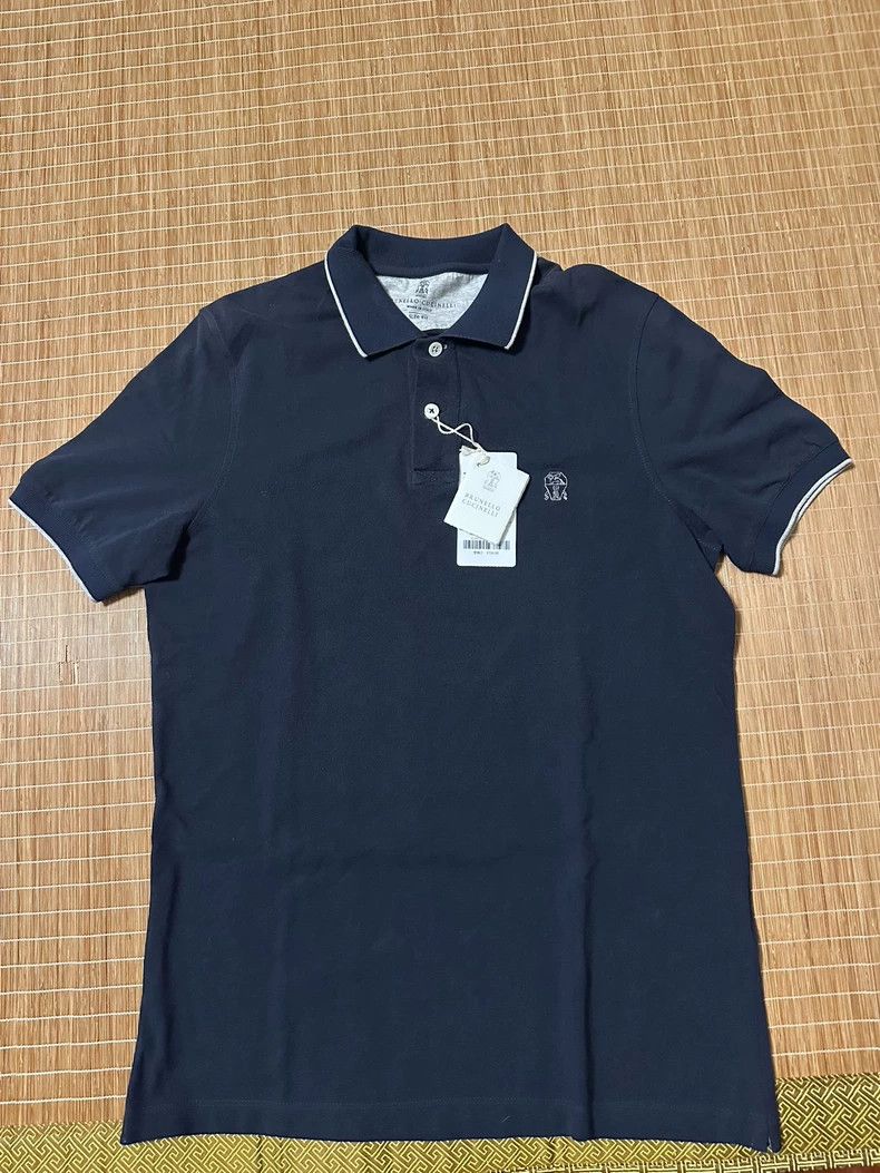Brunello Cucinelli Brunello Cucinelli Men's Polo Shirt - dmc Size US M / EU 48-50 / 2 - 2 Thumbnail